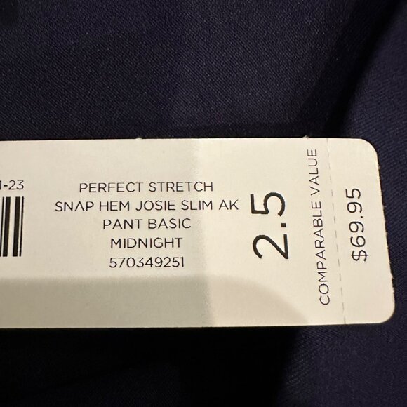 CHICOS WOMENS BLUE PERFECT STRETCH 2.5 JOSIE SLIM ANKLE US SIZE 14 PANTS - Picture 8 of 14